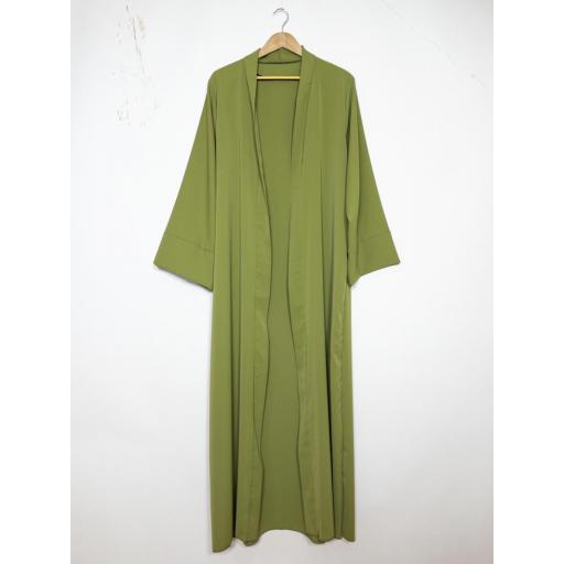 KIMONO LARGO VERDE OLIVA CLARO UNITALLA SEDA MEDINA [1]