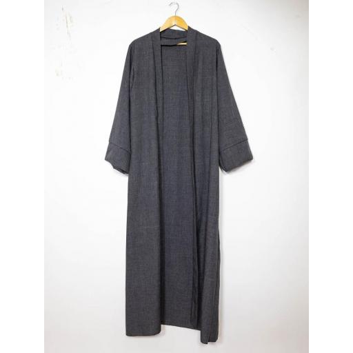 KIMONO LARGO INVIERNO FINO GRIS OSCURO [1]