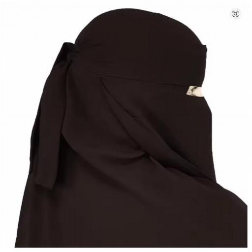 LONG BLACK NIQAB  [1]