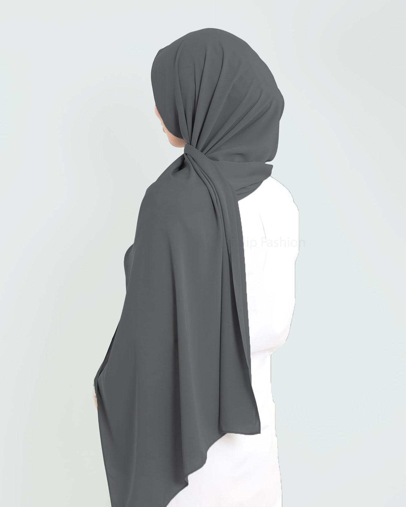 HIJAB SEDA MEDINA GRIS OSCURO