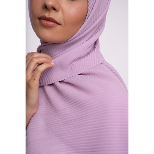 HIJAB MUSELINA PLISADA LILA CLARO 190x85 cm [1]