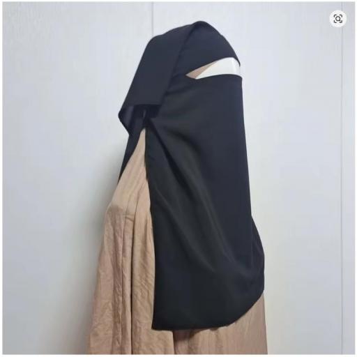 NIQAB NEGRO LARGO  [1]