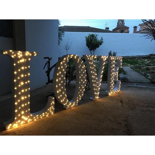 LETRAS DE LOVE CON LUCES LED XXL [0]
