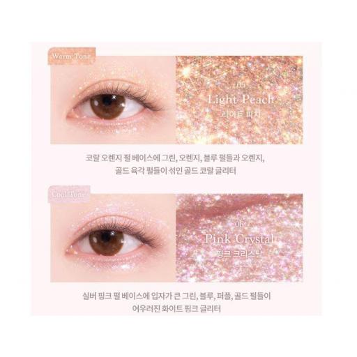 DASIQUE STARLIT JEWEL LIQUID GLITTER 05 LIGHT PEACH [2]