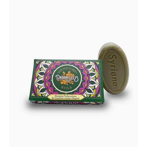 SYRIANA NATURAL ORIENT SCENT ALEPPO SOAP, OLIVE & LAUREL: DAMASCUS (ROSE) [1]