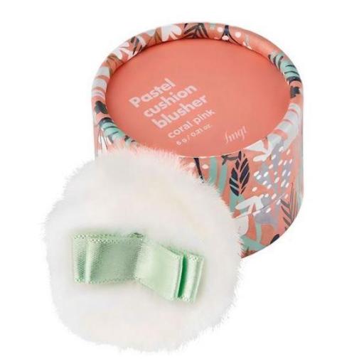 PASTEL CUSHION BLUSHER THE FACE SHOP - 02 CORAL PINK [3]