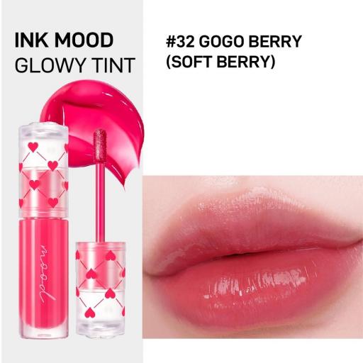 PERIPERA INK MOOD GLOWY TINT SOFT BERRY EDITION- 32 GOGO BERRY 