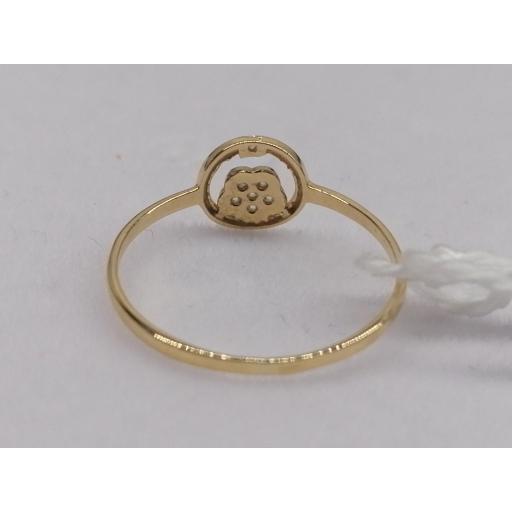 Compra Anillo Minimalista de Oro Amarillo con Circonitas | Joyería Serván [2]