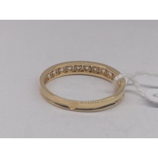 Anillo de Media Alianza de Oro con Piedras | Joyería Serván [2]