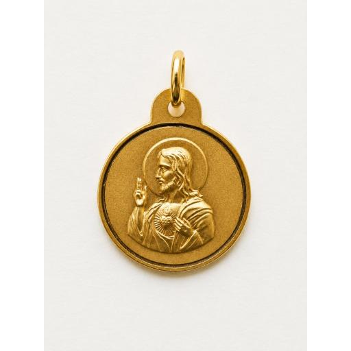 Medalla escapulario Virgen del Carmen oro 18 quilates 17 mm [1]