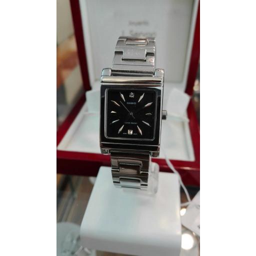 Casio de mujer rectangular todo acero... Regalaselo!!! [0]