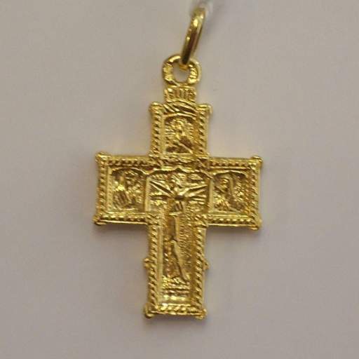 Preciosa Cruz Bizantina Oro de 18 Quilates en Oferta por Liquidación [0]