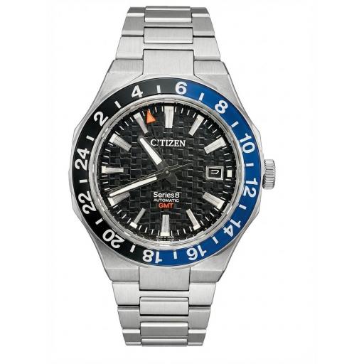 Reloj Automático Citizen Series 8 NB6031-56E Hombre – GMT, Zafiro Antirreflejos y 50h de Reserva