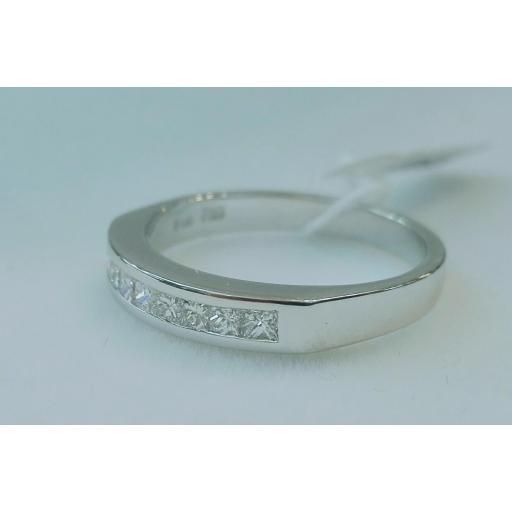 Anillo Diamantes En Oferta Talla Princesa Oro Blanco	 [1]