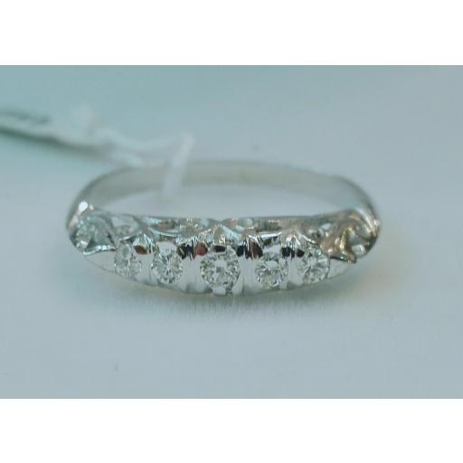 Anillo Diamantes Ideal Pedida Para Mujer Oro Blanco 18 Quilates [0]
