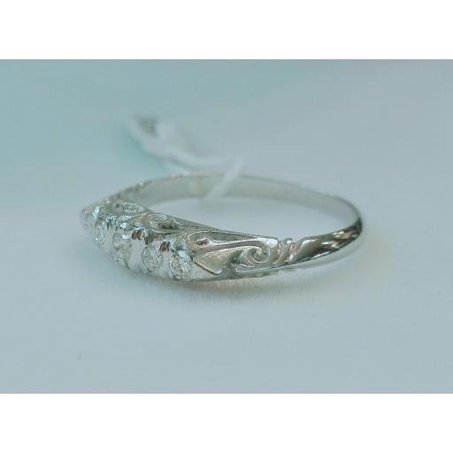 Anillo Diamantes Ideal Pedida Para Mujer Oro Blanco 18 Quilates [1]