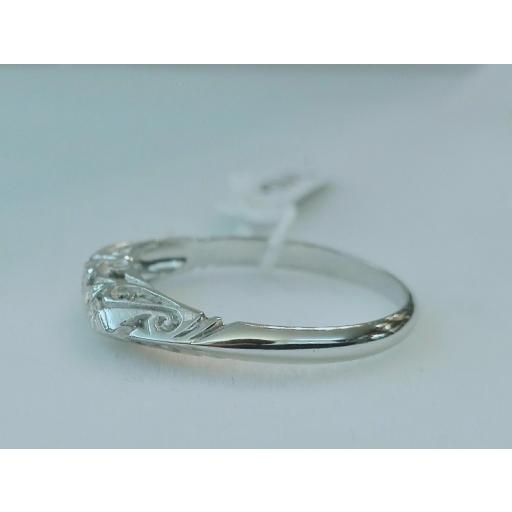 Anillo Diamantes Ideal Pedida Para Mujer Oro Blanco 18 Quilates [2]