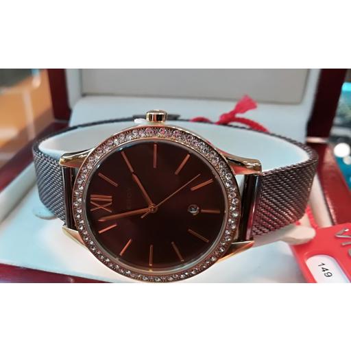 Reloj De Mujer Viceroy Con Brazalete De Acero Marrón 471100-43 [0]