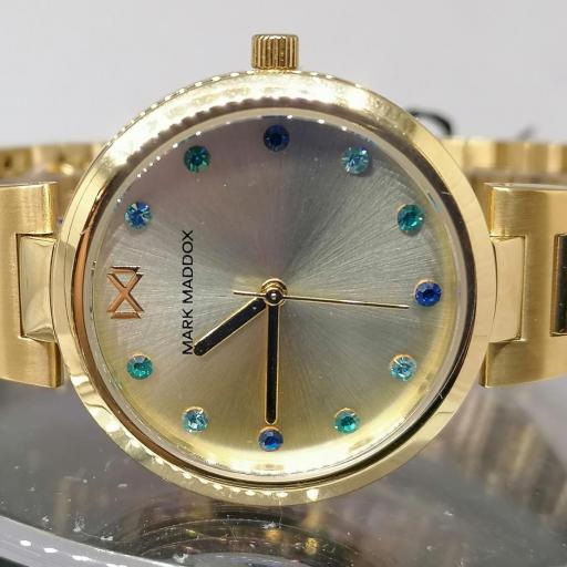 Precioso Reloj Mujer MarK Maddox Fabricado Por Viceroy MM0114-97 Dorado