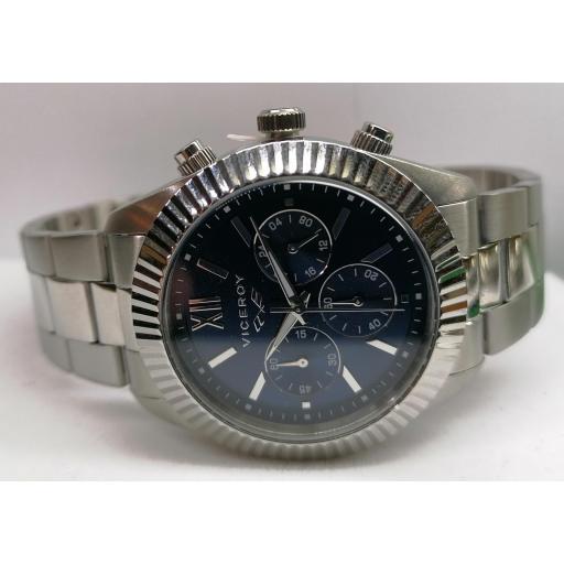 Reloj Viceroy Hombre Acero Bisel Intercambiable 401205-33 ¡No Te Lo Pierdas! [0]