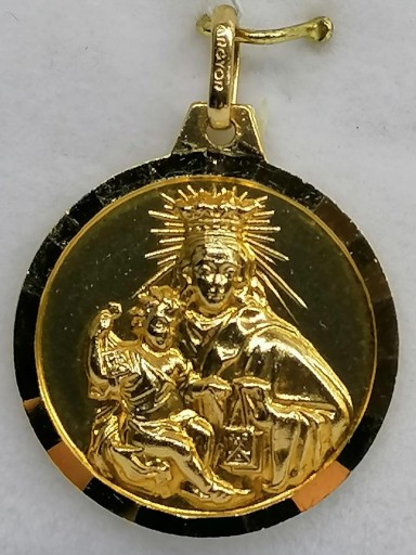 Medalla Labrada Virgen Del Carmen Oro 18 Quilates [0]