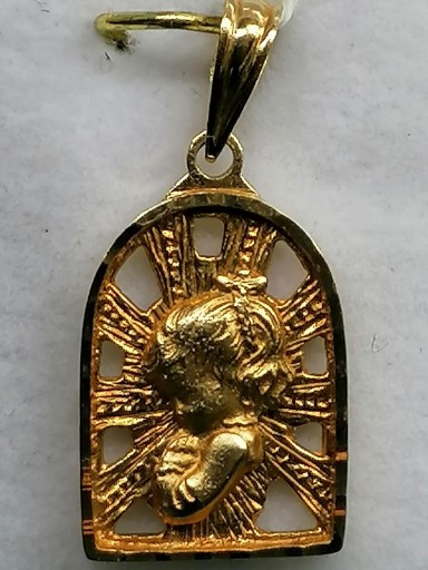 Medalla Oro Virgen Niña Muy Original Ideal Bautizo O Comunion [0]