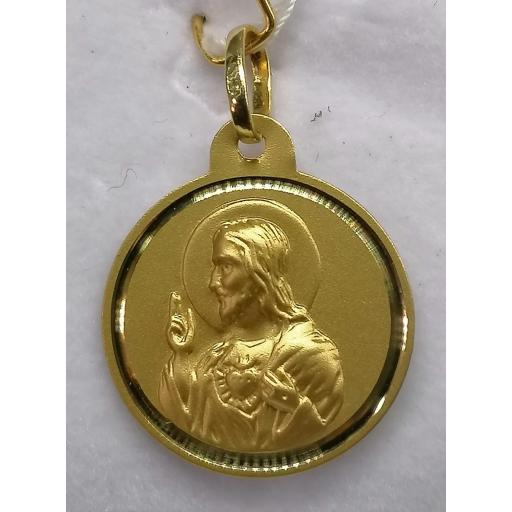 Medalla Escapulario Virgen Del Carmen Oro 20 mm [1]