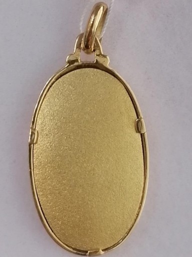 Medalla Esmalte Oro Con Preciosa Virgen [1]