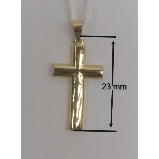 Cruz de oro 18 quilates diseño ovalado unisex con oferta especial [1]