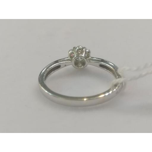 Sortija de Diamantes Elegante en Oro Blanco 18k - Eternidad Resplandeciente [2]