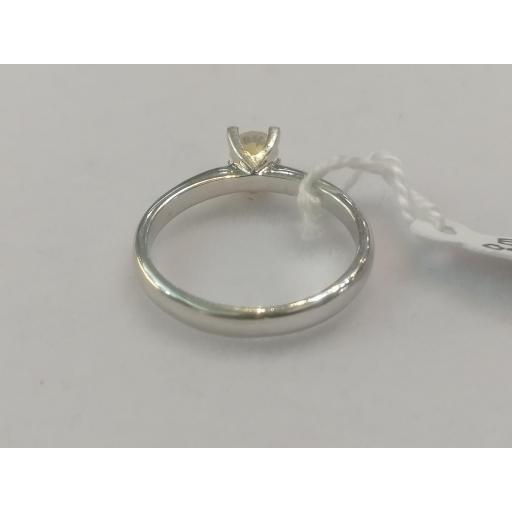 Sortija de Compromiso en Oro Blanco de 18 Quilates con Diamante Talla Brillante – Ideal para Pedidas y Aniversarios [2]