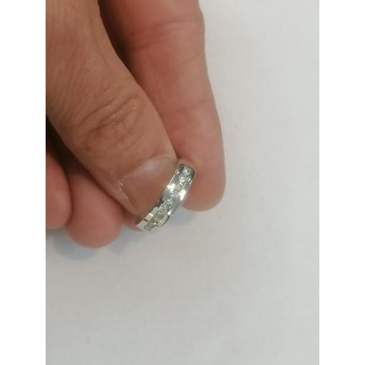 Sortija de Oro Blanco con Diamantes Talla Brillante 0.40 Quilates VSI - Elegancia Atemporal [3]