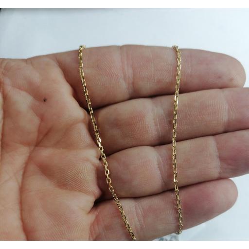 Cadena forzada de oro 18 quilates hueca 2.0 mm 45cm [1]