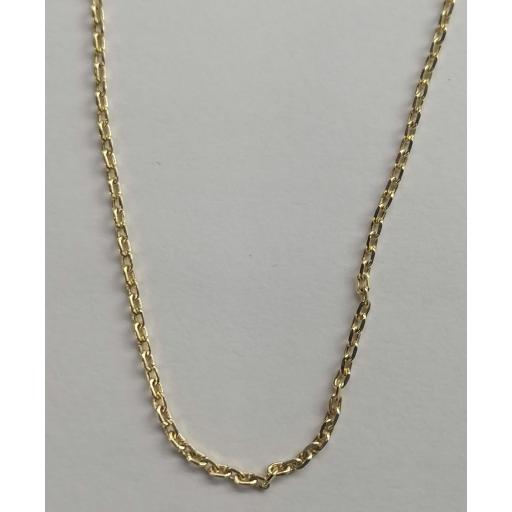 Cadena forzada de oro 18 quilates hueca 2.0 mm 45cm [1]