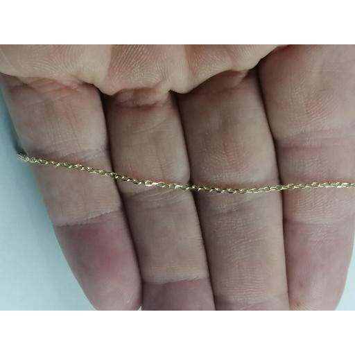 Cadena forzada de oro 18 quilates hueca 2.0 mm 45cm [2]