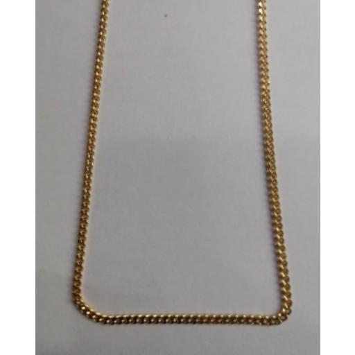 Cadena de Oro 18K Barbada Hueca 50cm | Unisex [1]