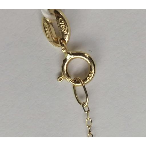 Cadena de Oro 18K Forzada Maciza 1mm x 40cm | Ideal para Colgantes Pequeños de Mujer y Niña [3]