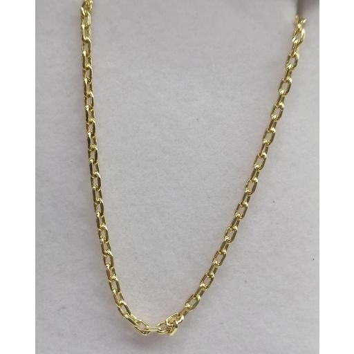Cadena Oro 18K Forzada Hueca 2mm x 50cm (3.10g) [1]