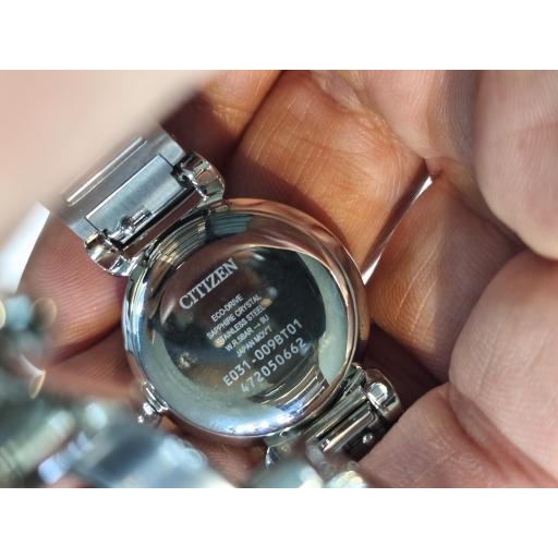 Reloj Citizen EM1130-83X Lady Eco-Drive acero 26 mm esfera verde [2]