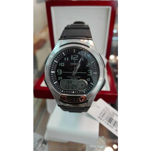 ¡Novedad 2016! Reloj Casio Hombre Digital y Analógico Color Negro Ref: aq-180w-1bvdf [0]