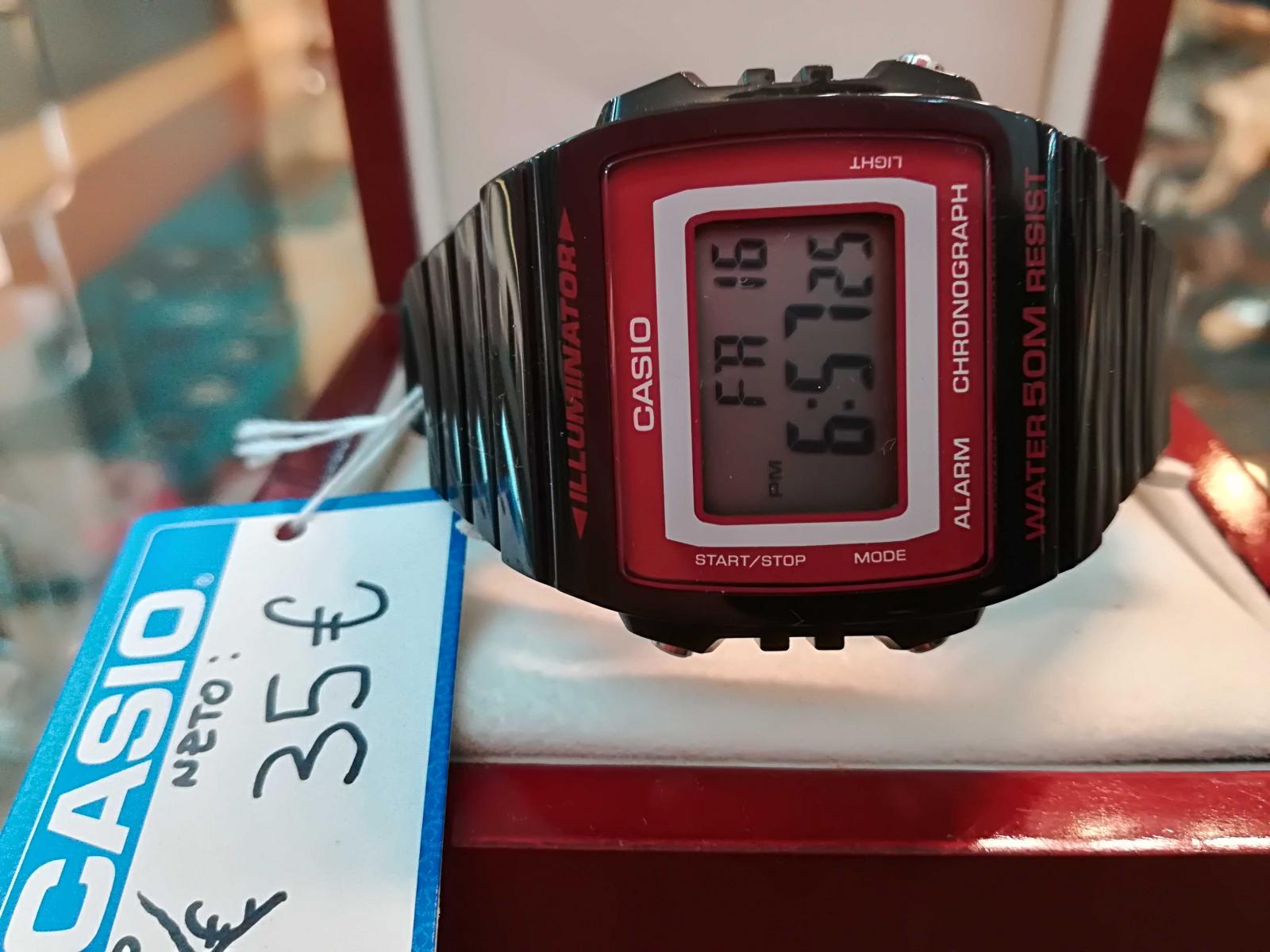 Reloj Casio De Hombre Digital Rojo Y Negro Multifuncion