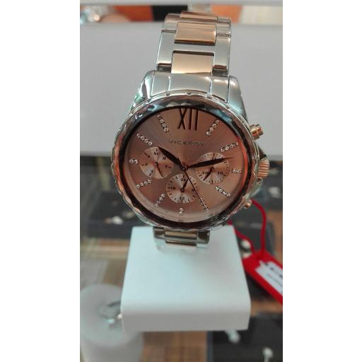 Reloj Viceroy Mujer 40930-73 Multifunción Acero Bicolor Con Color Rosa ¡No Te Quedes Sin Él! [0]
