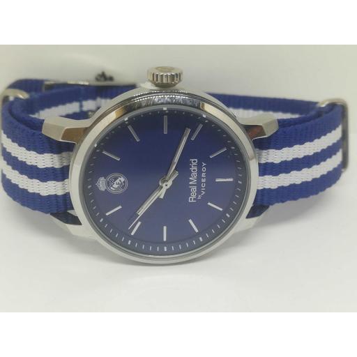 Reloj Viceroy Niño Oficial Real Madrid 40966-37 Correa Nylon Azul Y Blanca [0]