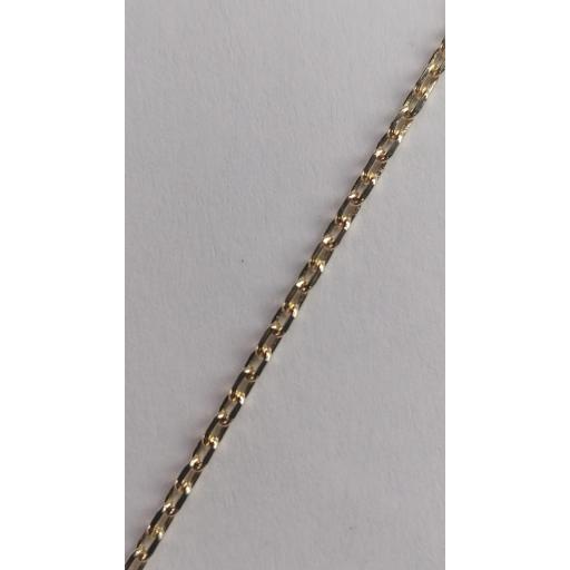 Cadena Oro 18K Forzada Hueca 2mm x 50cm (3.10g)