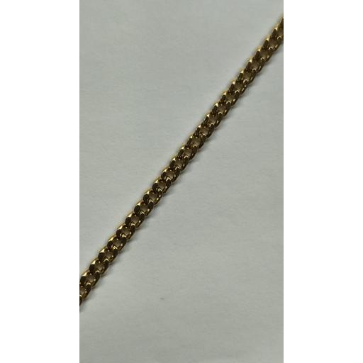 Cadena Barbada Oro de 18 quilates de 2,5 mm de ancho y 50 cm de largo. [2]