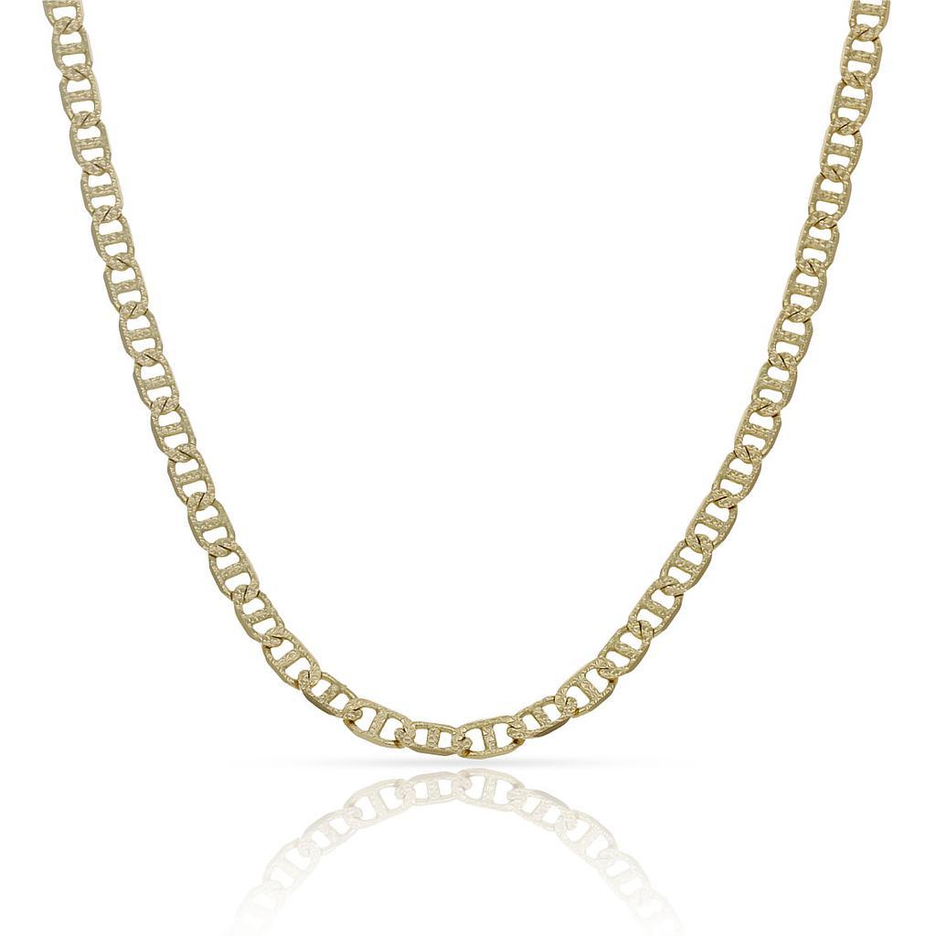 Collar de Ancla de Oro de 18 quilates 3mm|60 cm de Largo