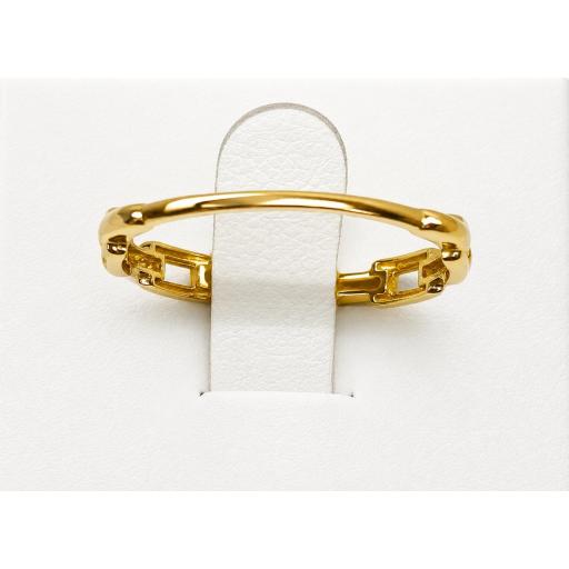 Anillo oro amarillo 18K diseño eslabones sin piedras para mujer [1]