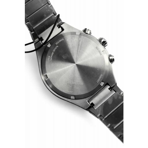 Reloj cronógrafo Citizen Super Titanium Zenshin Senkei Eco-Drive 41 mm esfera azul CA4691-59L [1]