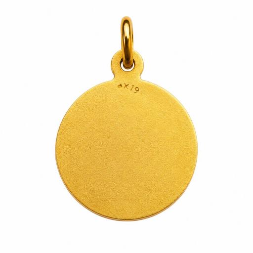 Medalla Virgen del Carmen oro 18 quilates 20 mm para grabar [1]
