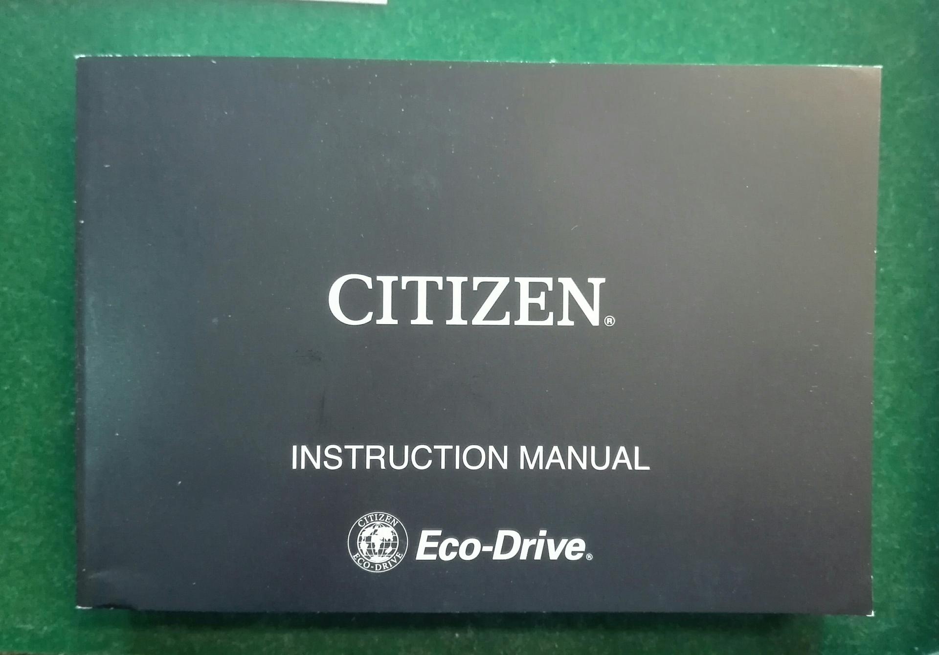 Manual de instrucciones de este reloj Citizen